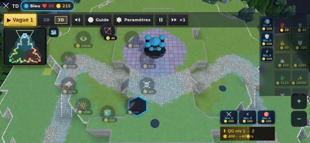On mobile: the build wheel right under your thumb.